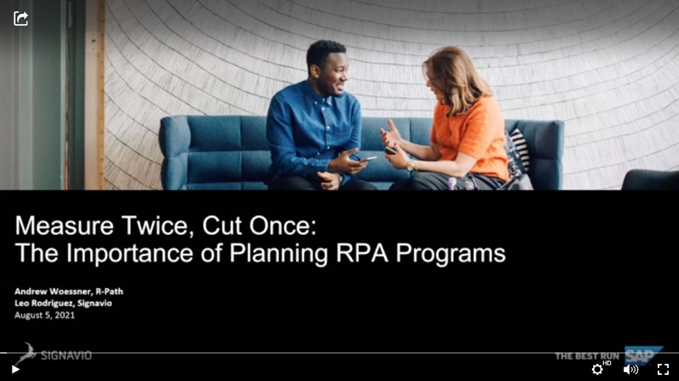 Measure Twice, Cut Once: The Importance of Planning RPA Programs