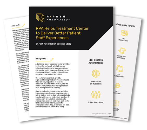 RPA Helps Treatment Center to Deliver Better Patient, Staff Experiences